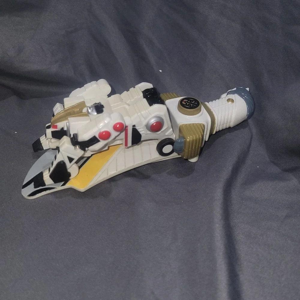 VTG MMRP POWER RANGERS WHITE SABAN EMPIRE1994 SWORD LAUNCHER W/ TIGERZORD